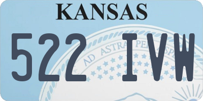 KS license plate 522IVW
