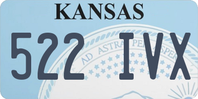 KS license plate 522IVX
