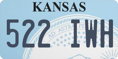 KS license plate 522IWH