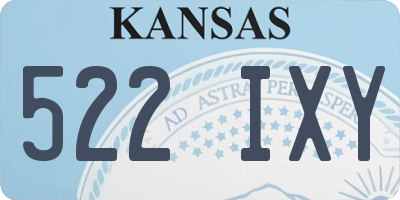 KS license plate 522IXY
