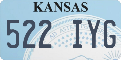 KS license plate 522IYG