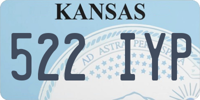 KS license plate 522IYP