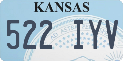 KS license plate 522IYV