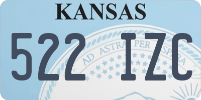 KS license plate 522IZC