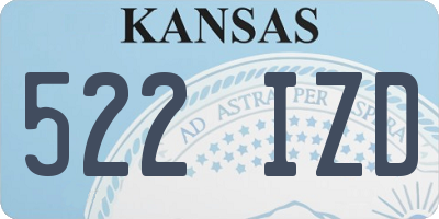 KS license plate 522IZD