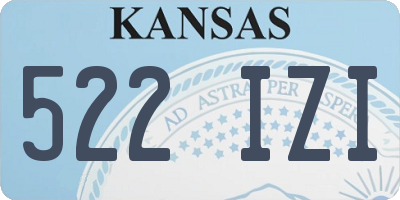 KS license plate 522IZI