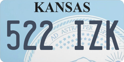 KS license plate 522IZK