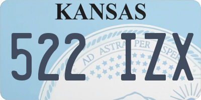KS license plate 522IZX