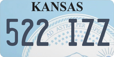 KS license plate 522IZZ