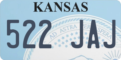 KS license plate 522JAJ