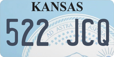 KS license plate 522JCQ