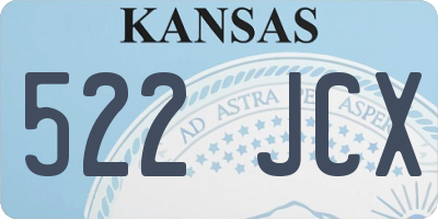 KS license plate 522JCX