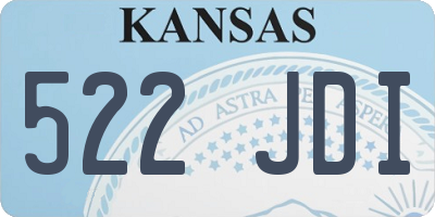 KS license plate 522JDI