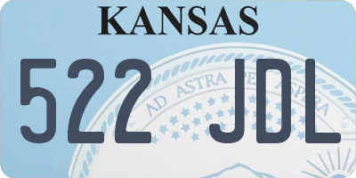 KS license plate 522JDL