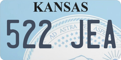 KS license plate 522JEA