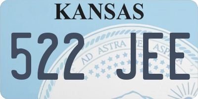 KS license plate 522JEE