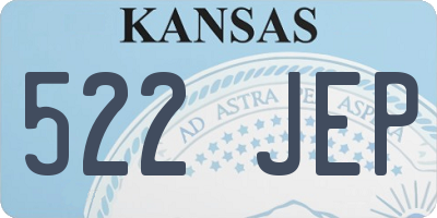 KS license plate 522JEP