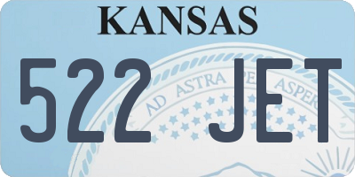 KS license plate 522JET