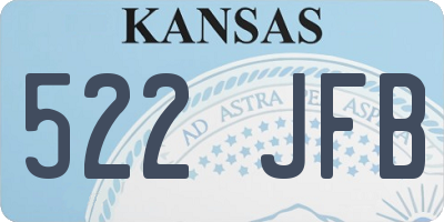 KS license plate 522JFB