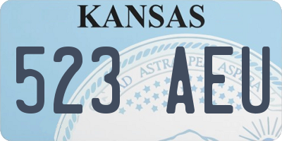 KS license plate 523AEU