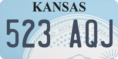 KS license plate 523AQJ