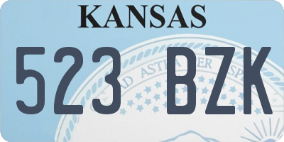 KS license plate 523BZK