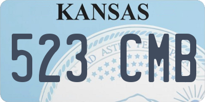 KS license plate 523CMB