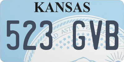 KS license plate 523GVB