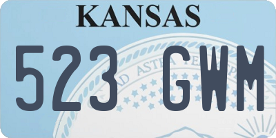 KS license plate 523GWM