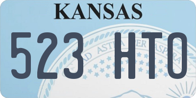 KS license plate 523HTO