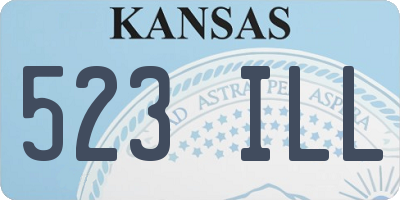KS license plate 523ILL