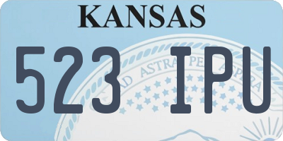 KS license plate 523IPU