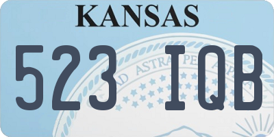 KS license plate 523IQB