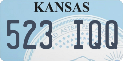 KS license plate 523IQQ