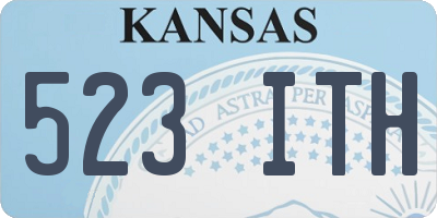 KS license plate 523ITH