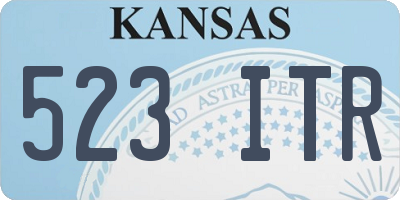 KS license plate 523ITR