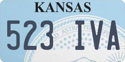 KS license plate 523IVA