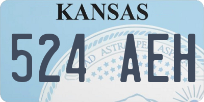 KS license plate 524AEH