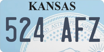 KS license plate 524AFZ