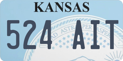 KS license plate 524AIT
