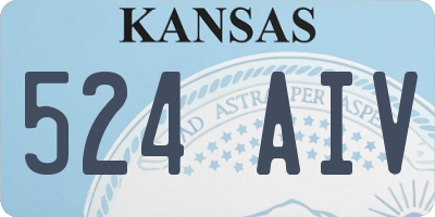 KS license plate 524AIV
