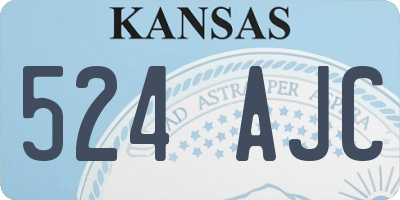 KS license plate 524AJC