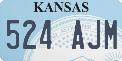 KS license plate 524AJM