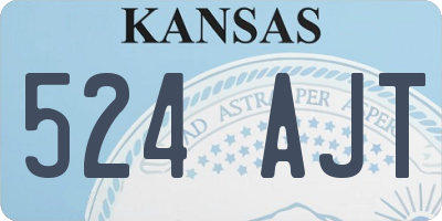 KS license plate 524AJT