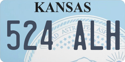 KS license plate 524ALH