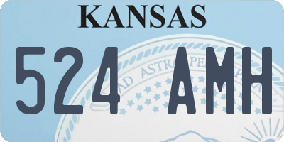 KS license plate 524AMH