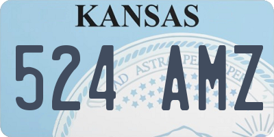 KS license plate 524AMZ