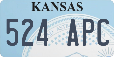 KS license plate 524APC