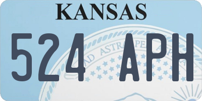 KS license plate 524APH