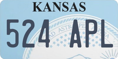 KS license plate 524APL
